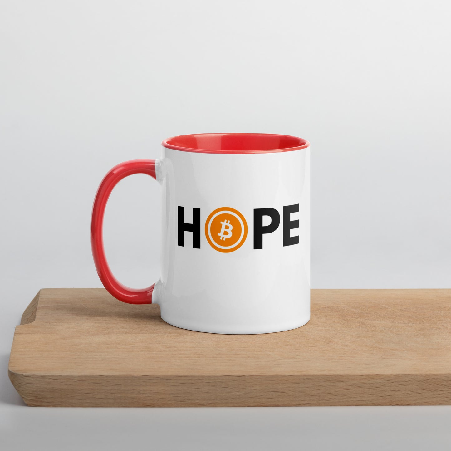 Bitcoin is Hope Mug with Color Inside