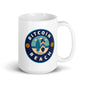 Bitcoin Beach White glossy mug