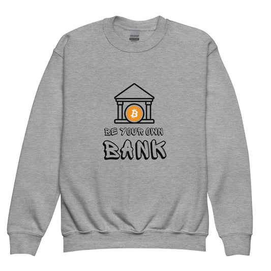 Be your own bank Youth crewneck sweatshirt