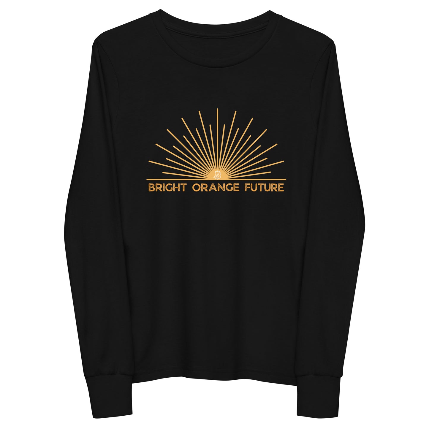 Bright Orange Future Youth long sleeve tee