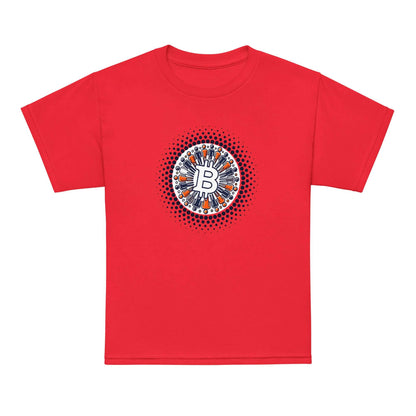 Bitcoin Plebs Youth T-Shirt – Comfortable, stylish Bitcoin-themed tee for kids and teens